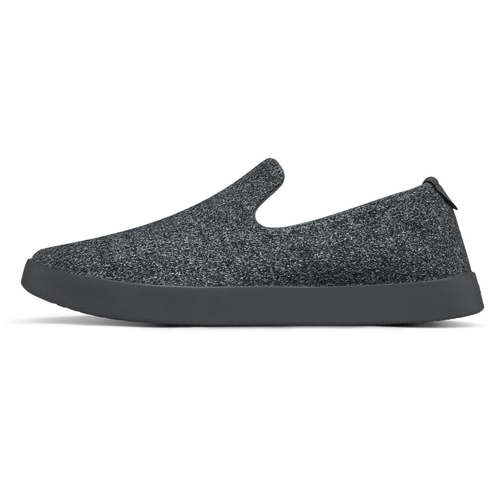 Allbirds Men\'s Wool Loungers - Slip-Ons Dark Grey - YOR796143